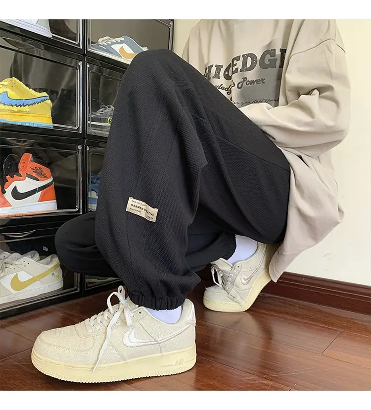 Men Grey Sweatpants 2024 Nine Point Strap — feature 34