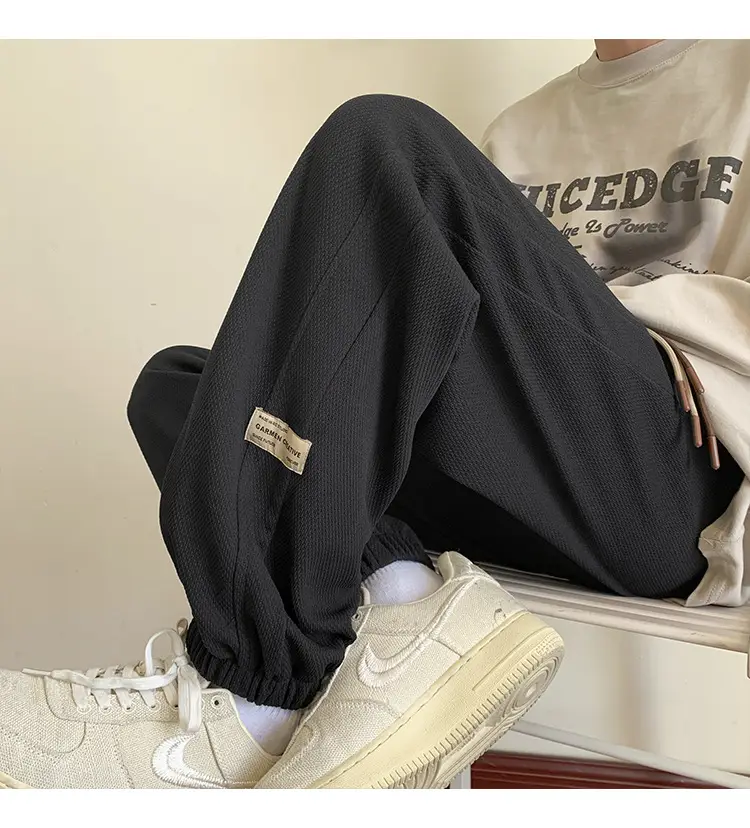 Men Grey Sweatpants 2024 Nine Point Strap — feature 37