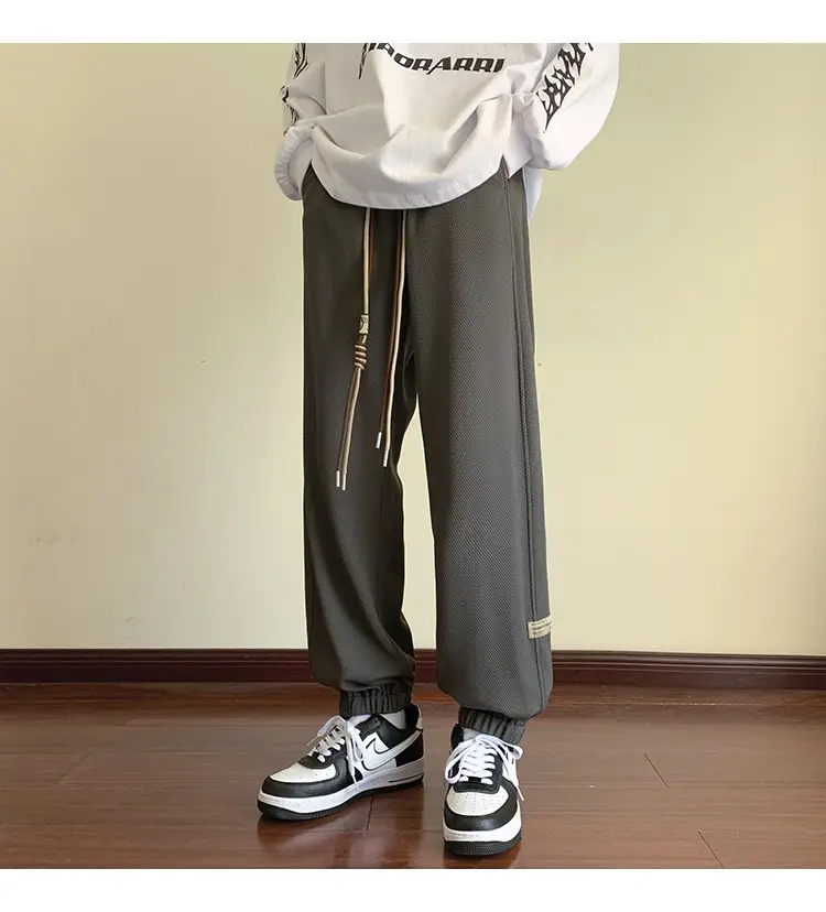 Men Grey Sweatpants 2024 Nine Point Strap — feature 39