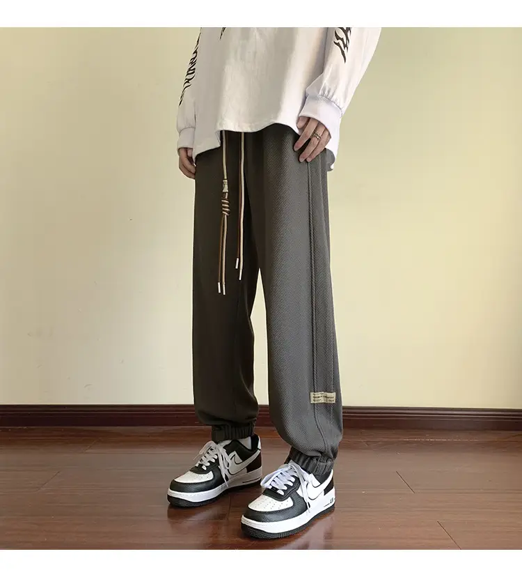 Men Grey Sweatpants 2024 Nine Point Strap — feature 40