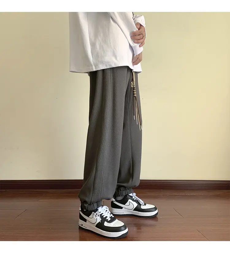 Men Grey Sweatpants 2024 Nine Point Strap — feature 42