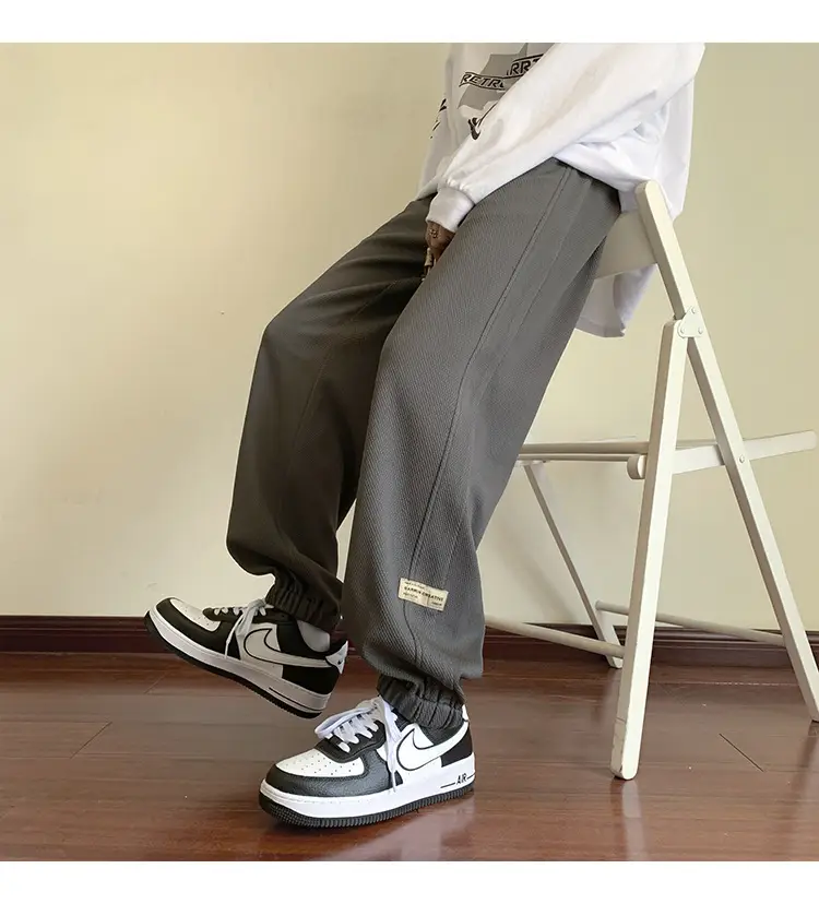 Men Grey Sweatpants 2024 Nine Point Strap — feature 44