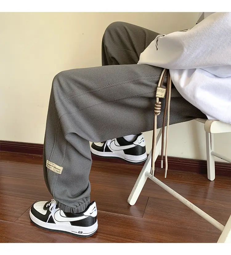 Men Grey Sweatpants 2024 Nine Point Strap — feature 47