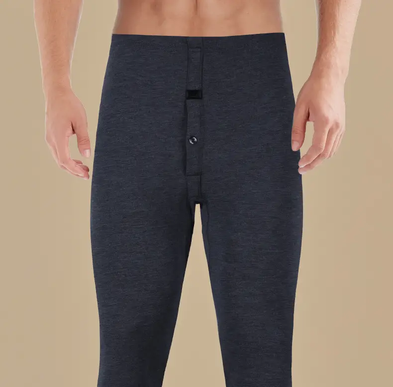 Septwolves Men's 100% Cotton Autumn Pants Antibacterial Thin Pure Cotton Thermal Pants Cotton Thread Pants Base Layer Underwear — feature 31