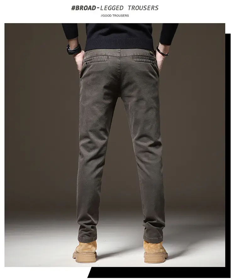 Men's Thin Light Grey Slim Fit Casual Pants — feature 11