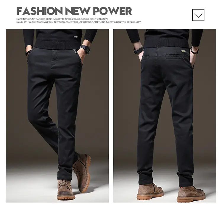 Men's Thin Light Grey Slim Fit Casual Pants — feature 13