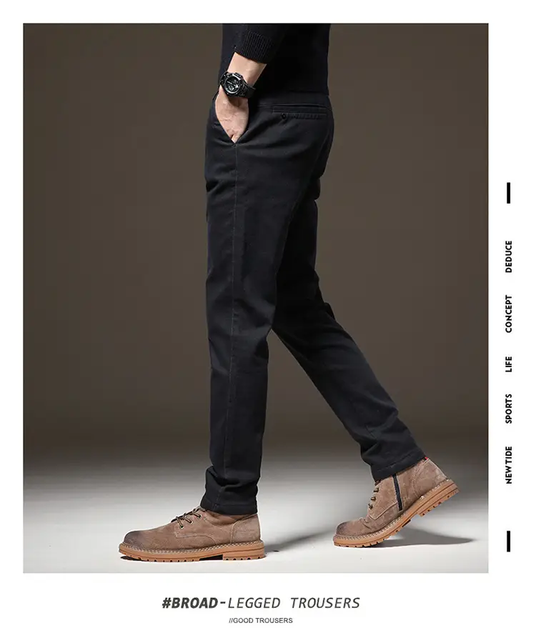 Men's Thin Light Grey Slim Fit Casual Pants — feature 14