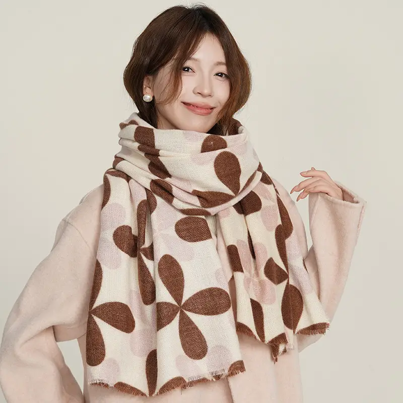 Women's 2025 Cashmere Tassel Scarf Autumn Winter Warm - Image 4