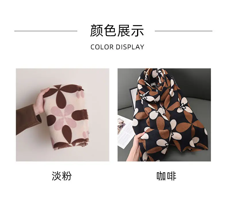 Women's 2025 Cashmere Tassel Scarf Autumn Winter Warm — feature 6