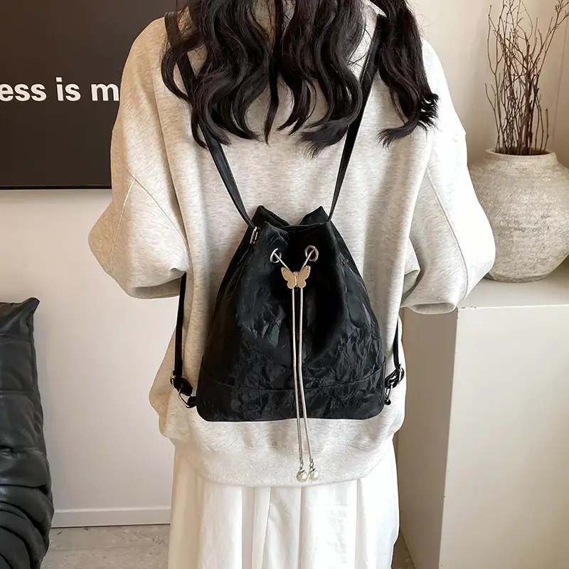 Women's New Texture Chain Shoulder Bag Green Beige