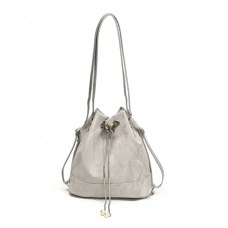 Women's New Texture Chain Shoulder Bag Green Beige