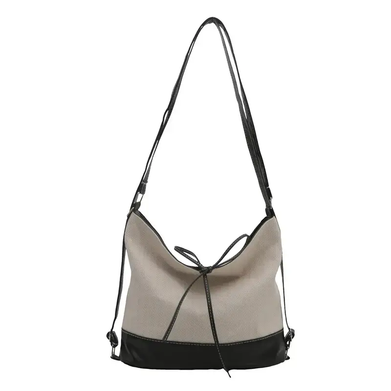 Women Canvas Shoulder Bag 2026 College Style