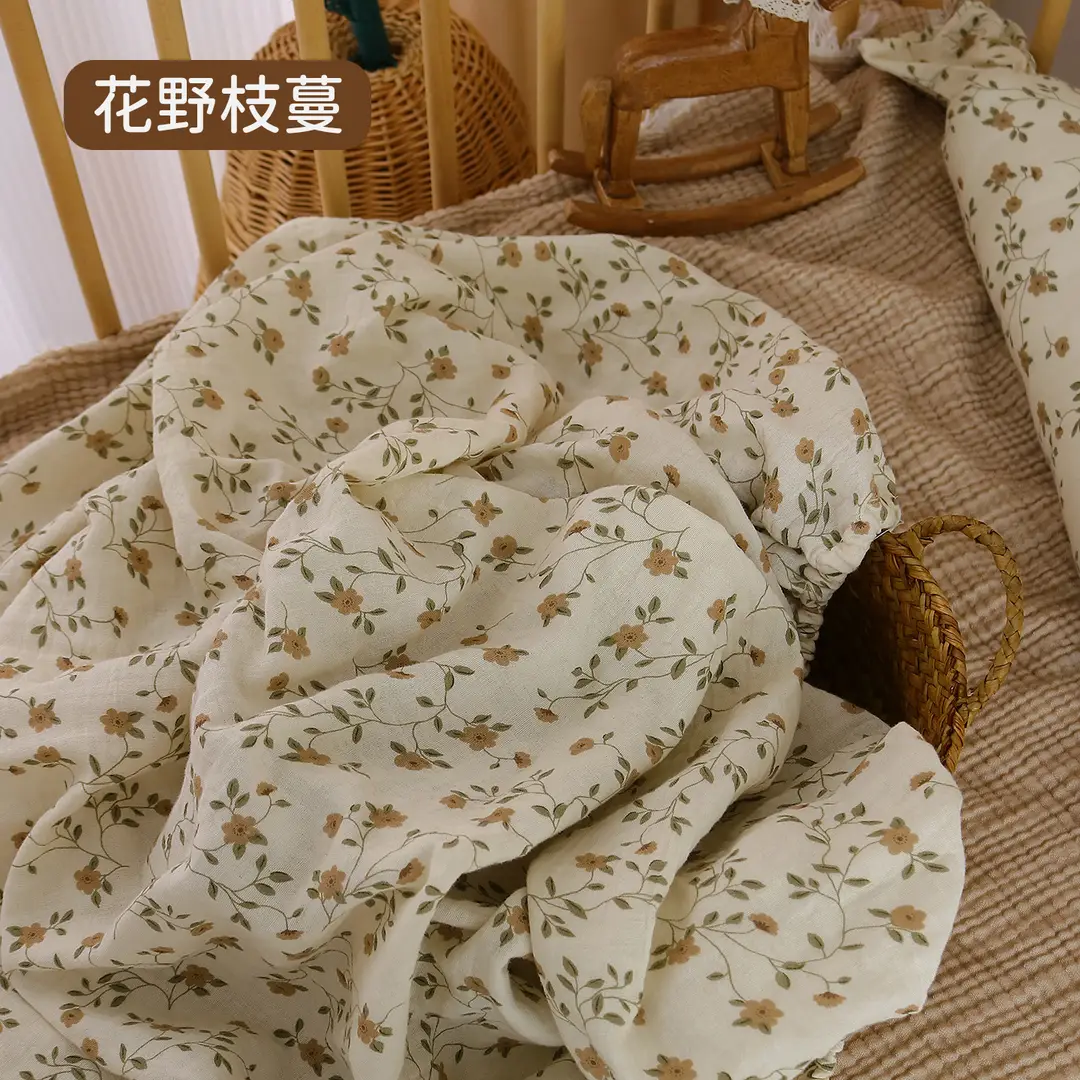 Baby bed hat cotton gauze class a newborn baby special small bed sheet kindergarten children stitching mattress cover