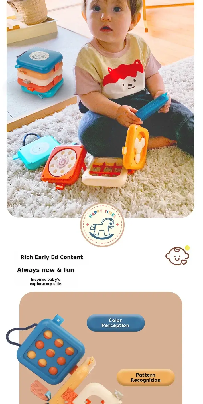 Kids Cross-Stacked Music Toy with Hexapolyhedron — feature 7