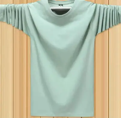Men Long Sleeve T-Shirt Grey Beige 2-Pack — feature 7