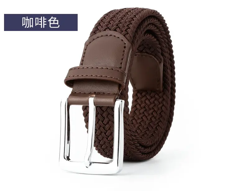Men's Breathable Belt Buckle Elastic Trouser Belt Wholesale — feature 17