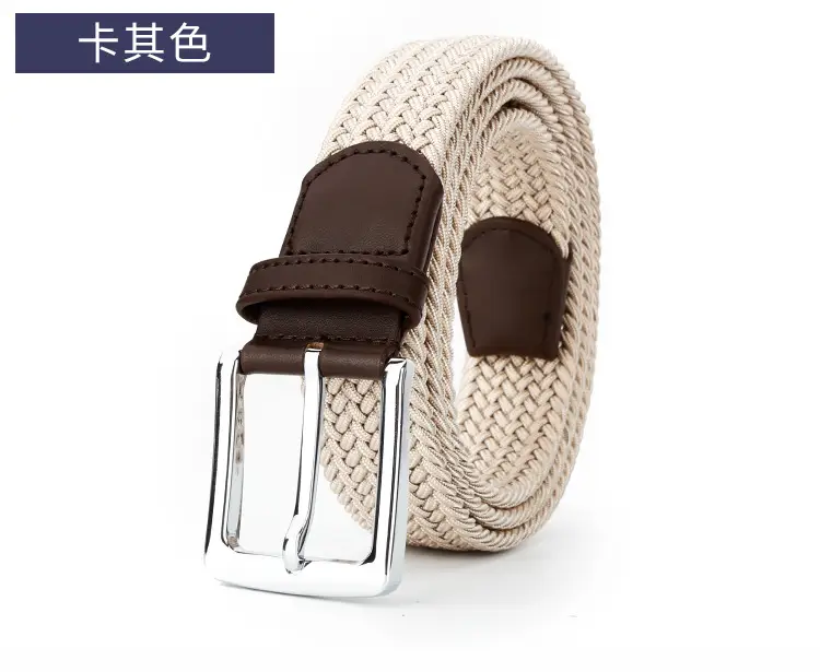 Men's Breathable Belt Buckle Elastic Trouser Belt Wholesale — feature 18