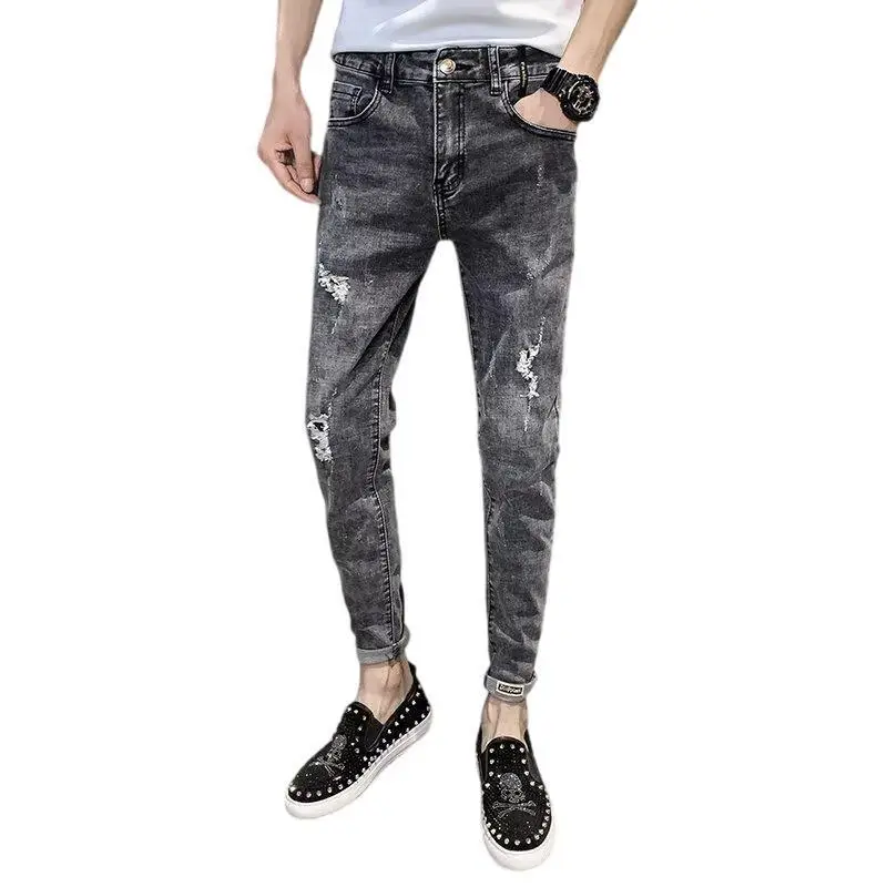 Men Slim Fit Skinny Jeans 2024 Winter All Match - Image 5