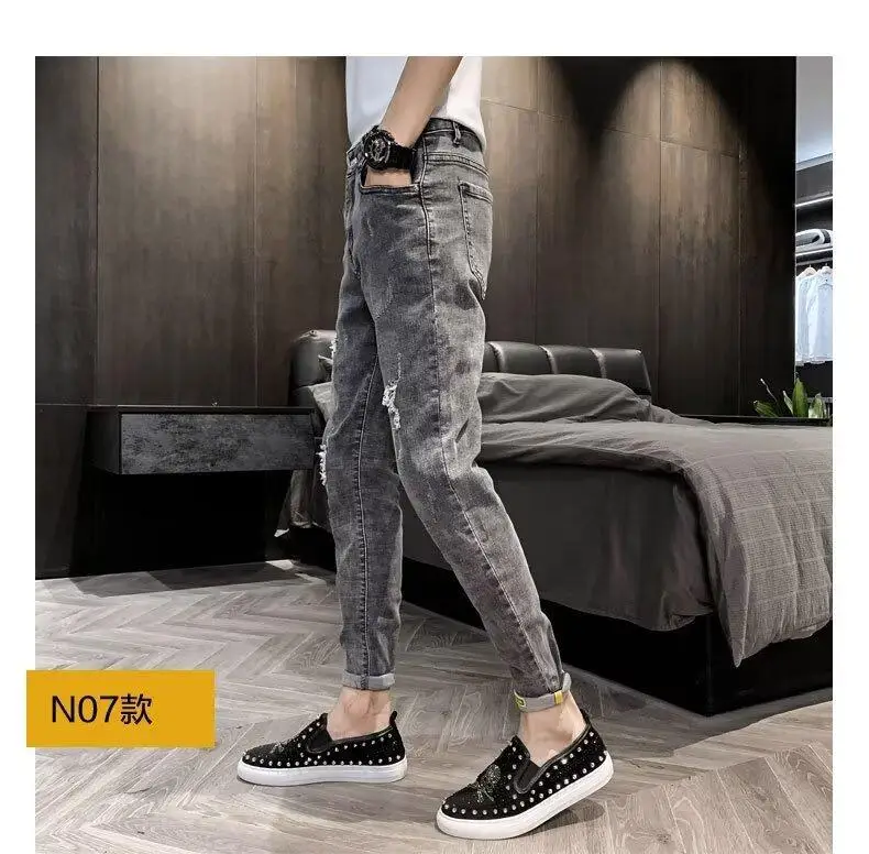 Men Slim Fit Skinny Jeans 2024 Winter All Match — feature 5