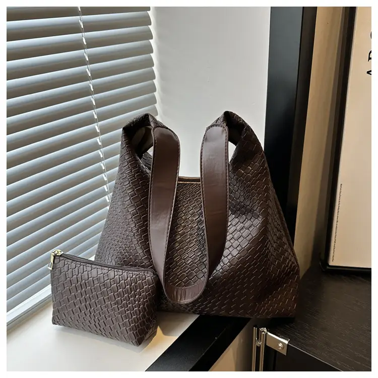 Large Capacity Woven Bag Women's 2024 All-match Shoulder Bag — feature 14