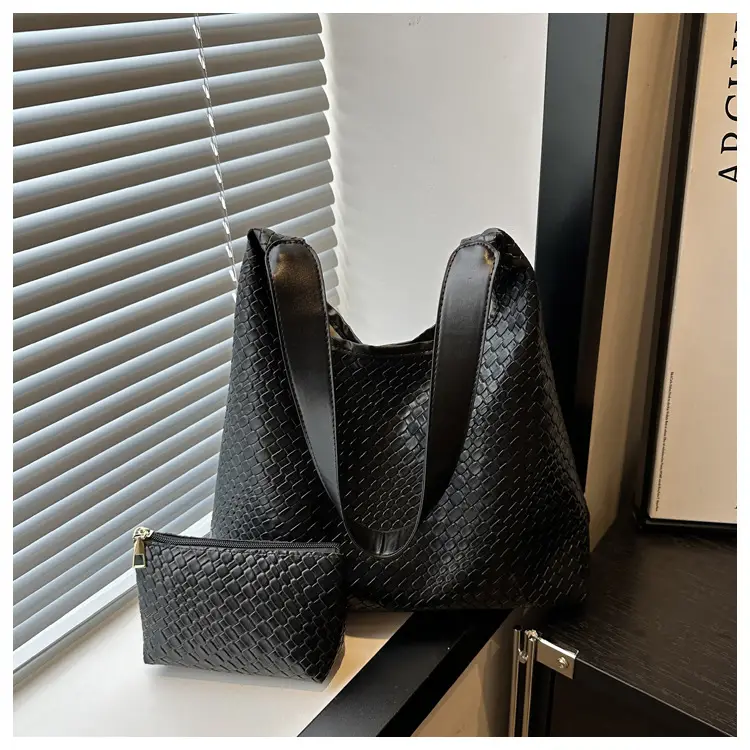 Large Capacity Woven Bag Women's 2024 All-match Shoulder Bag — feature 24