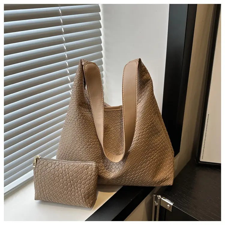 Large Capacity Woven Bag Women's 2024 All-match Shoulder Bag — feature 30