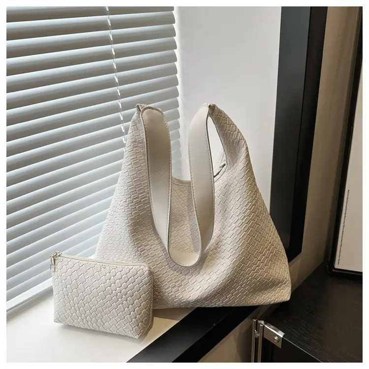 Large Capacity Woven Bag Women's 2024 All-match Shoulder Bag — feature 32