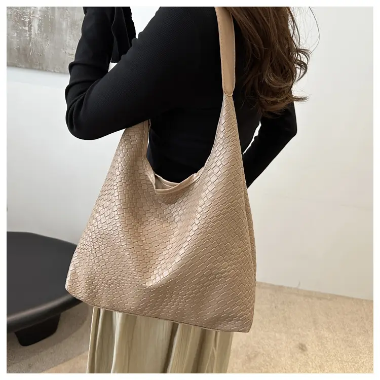 Large Capacity Woven Bag Women's 2024 All-match Shoulder Bag — feature 49