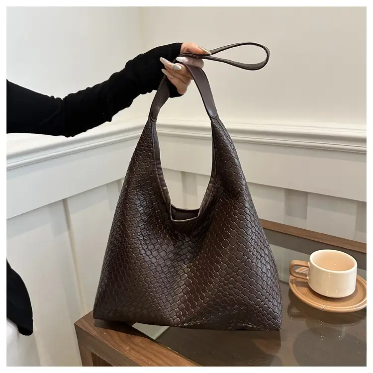 Large Capacity Woven Bag Women's 2024 All-match Shoulder Bag — feature 52