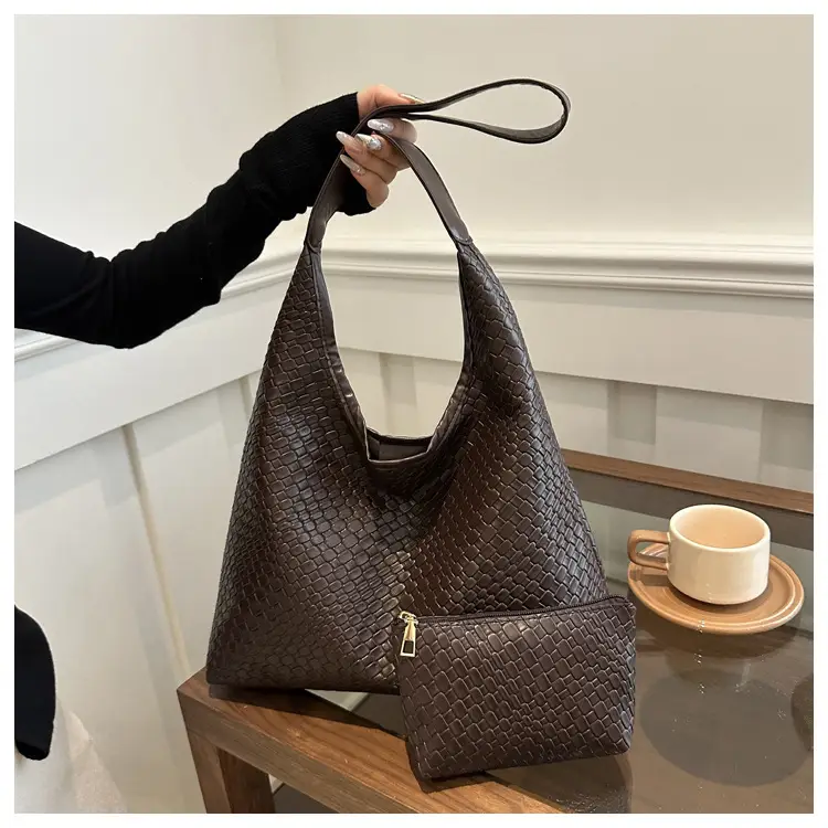 Large Capacity Woven Bag Women's 2024 All-match Shoulder Bag — feature 53