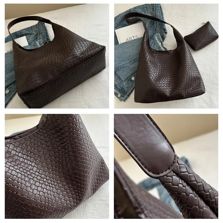 Large Capacity Woven Bag Women's 2024 All-match Shoulder Bag — feature 7