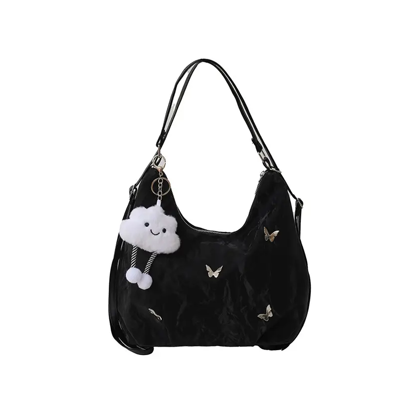 Light Blue Embroidered Women's Commuter Bag - Image 10