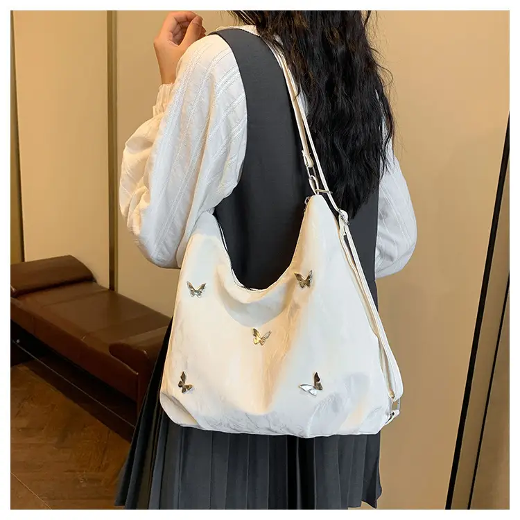 Light Blue Embroidered Women's Commuter Bag — feature 14