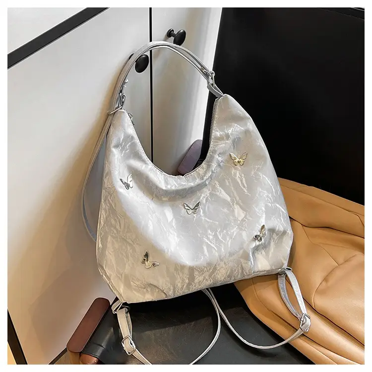 Light Blue Embroidered Women's Commuter Bag — feature 22