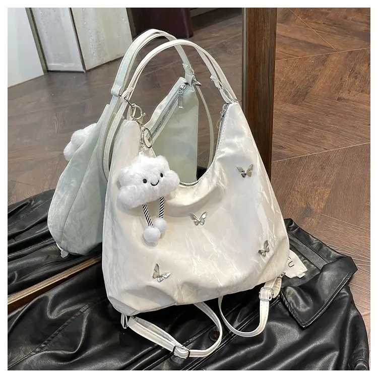 Light Blue Embroidered Women's Commuter Bag — feature 26