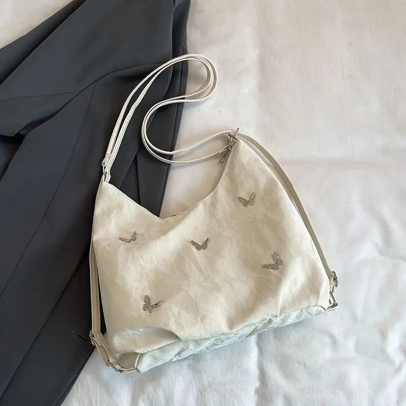 Light Blue Embroidered Women's Commuter Bag - Image 2