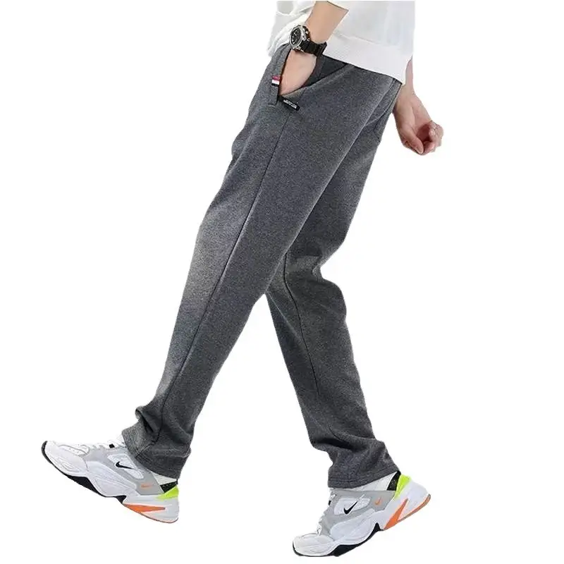 Men Fleece Lined Pants Black Grey Extra Large - Image 21