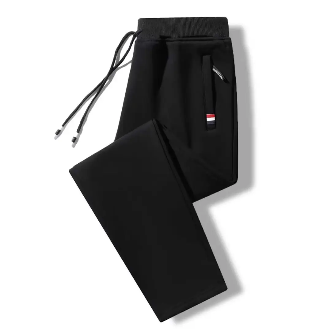Men Fleece Lined Pants Black Grey Extra Large - Image 15