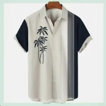 Aliexpress Men's Digital Printed Cross-Border Shirt Brown Black - Image 5