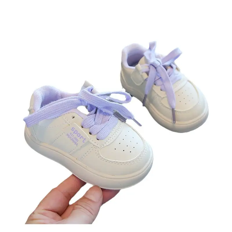 Girls White Platform Board Shoes 2024 Spring Autumn - Image 8