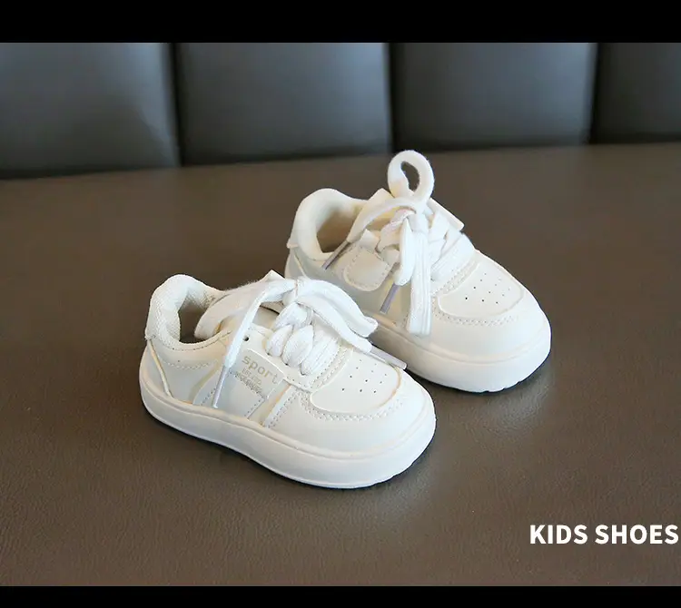 Girls White Platform Board Shoes 2024 Spring Autumn — feature 12