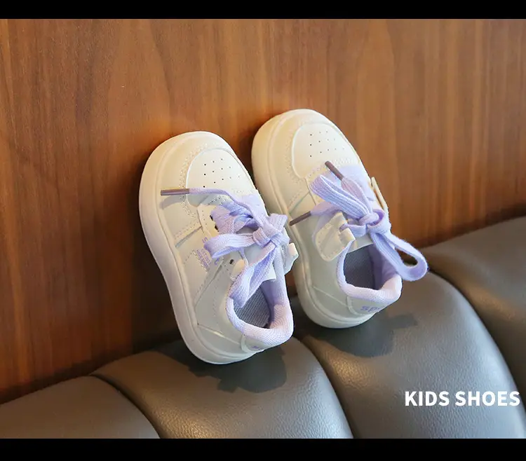 Girls White Platform Board Shoes 2024 Spring Autumn — feature 14
