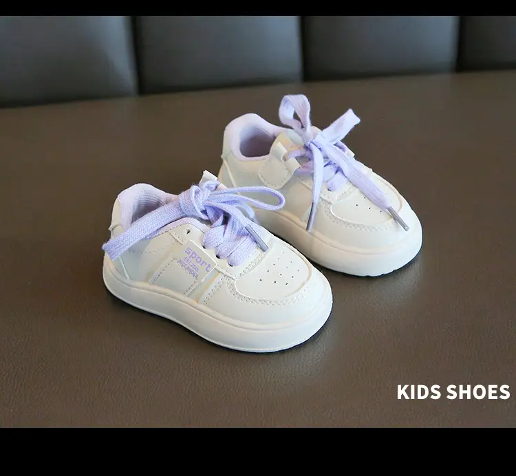 Girls White Platform Board Shoes 2024 Spring Autumn — feature 6