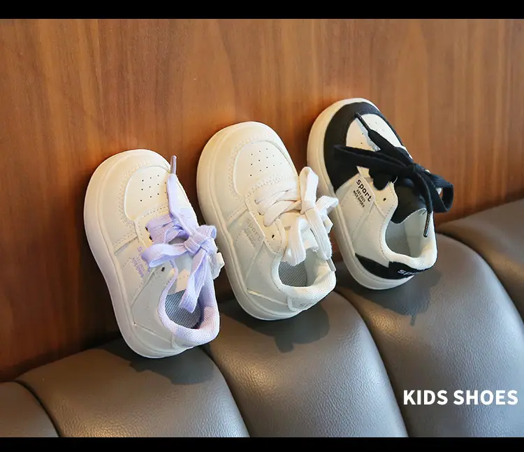 Girls White Platform Board Shoes 2024 Spring Autumn — feature 9
