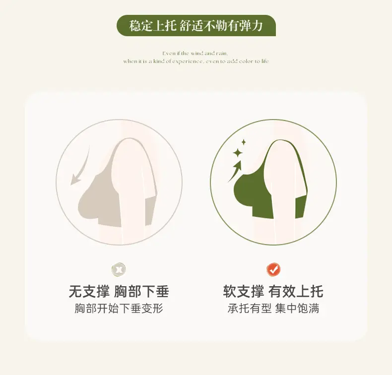 Half-Cup Seamless Bra for Small Busts, Enhancing and Gathering, Comfortable Invisible Fixed Cup, Wire-Free Bra for Side Breast Support — feature 4