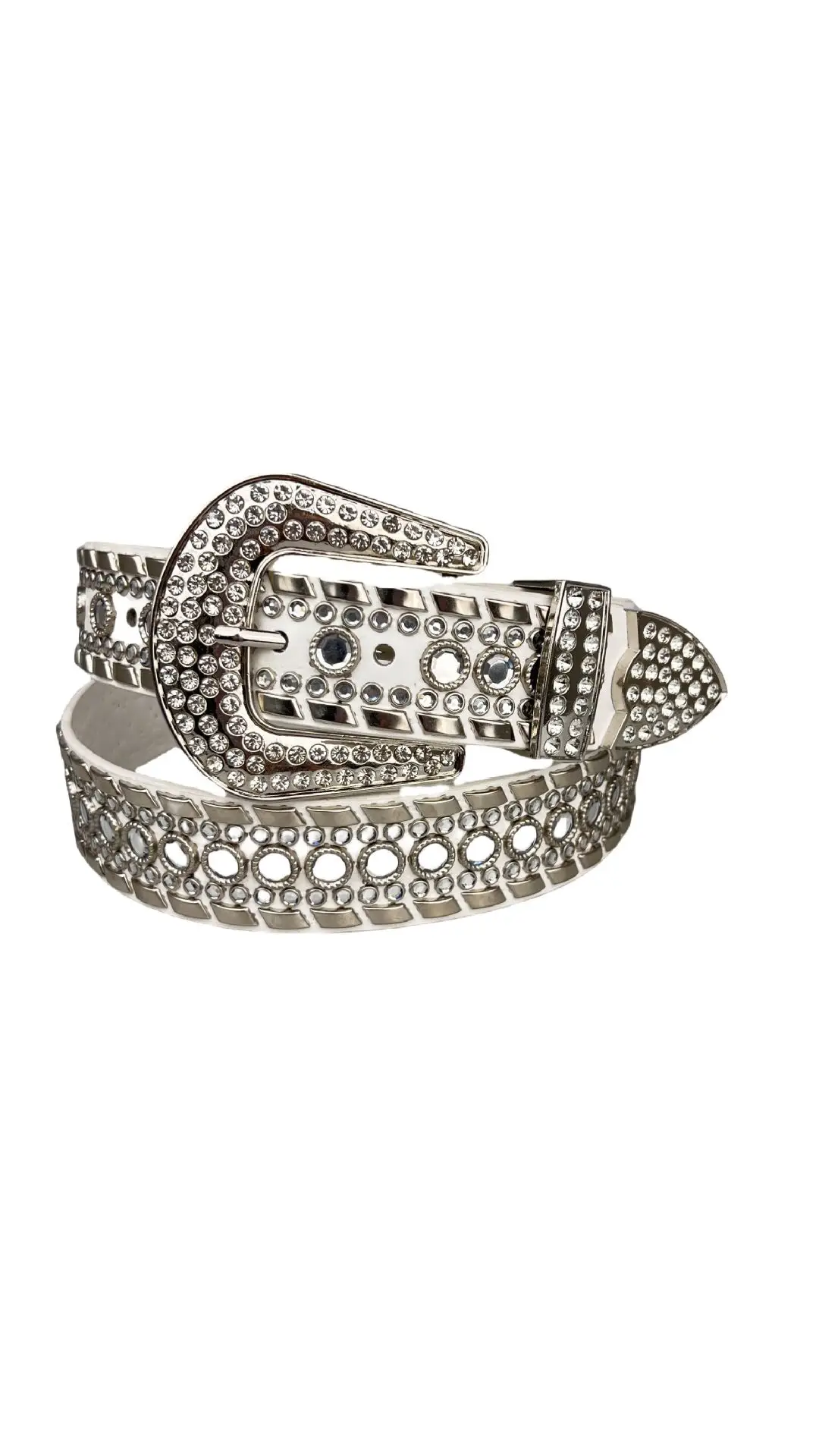 Black Diamond Belt with Rhinestone Buckle for Women — feature 10
