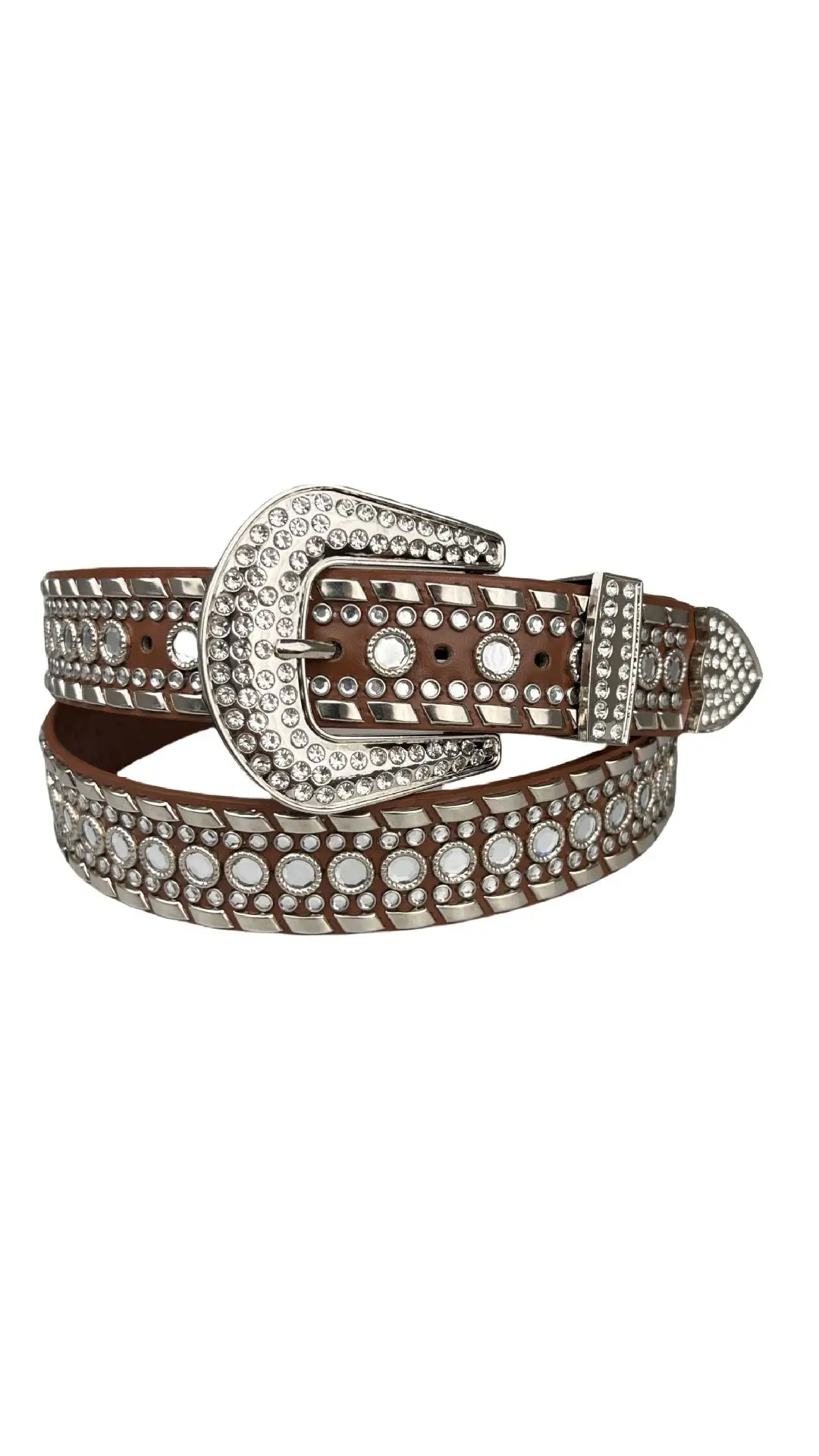 Black Diamond Belt with Rhinestone Buckle for Women — feature 11
