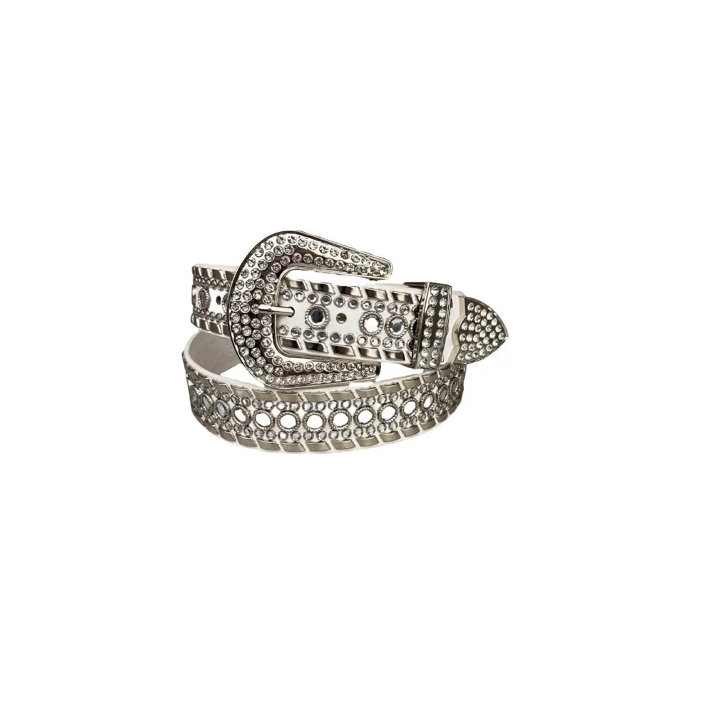 Black Diamond Belt with Rhinestone Buckle for Women — feature 12