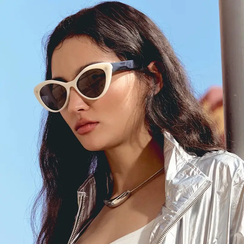 New Cat-Eye Sunglasses for Women Face-Slimming Design - Image 3