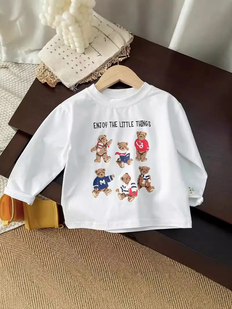 Boys Sweatshirt White Graphic Long Sleeve 2025